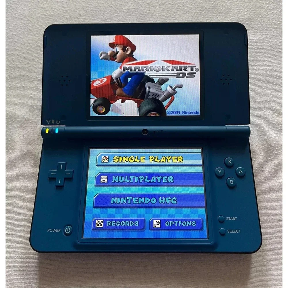 Nintendo DSi XL Midnight Blue Charger MARIO KART - MARIO PARTY - SUPER MARIO A+